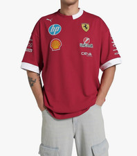 Ferrari Drivers T Shirt, 2025, OVERSIZE BAGGY FIT, Official Merchandise