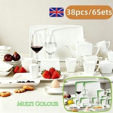 38pc dinner set porcelain - 38pc,