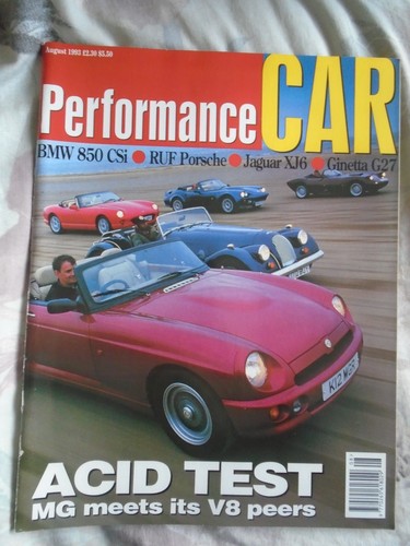Performance car aug 1993 - car,