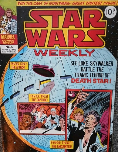 Star wars weekly comic - star,