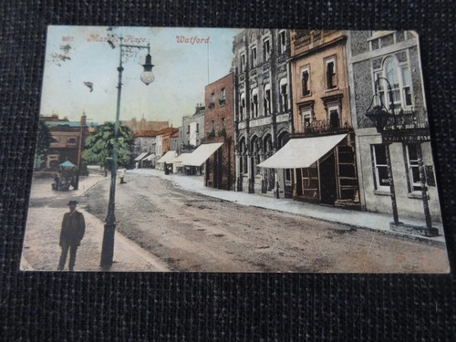 Market place watford postcard - market,