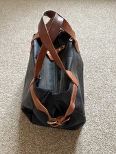 Brics Hand Bag Black And tan