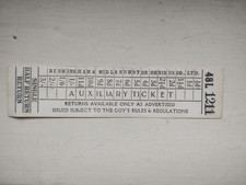 Birmingham and Midland Motor Omnibus Co. '60's Midland Red auxilliary ticket vgc