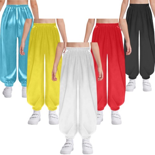 Girls satin kung pants - uk,