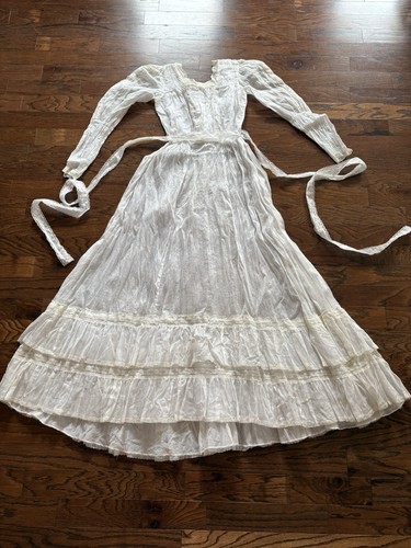 Antique edwardian white lawn - antique,