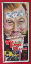 VERY IMPORTANT PERSON GENUINE 1961 DAYBILL CINEMA POSTER James Robertson Justice