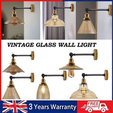Vintage Industrial Wall Light Sconce Retro Industrial Adjustable Glass Wall Lamp