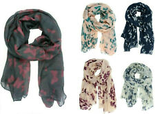 Butterfly  Print Women Ladies Scarf Neck Shawl Stole Wrap Fashion Scarves Soft