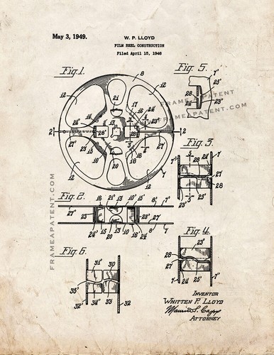 Film reel construction - film, patent