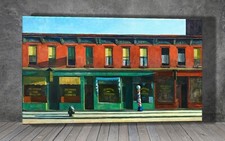 Edward Hopper Early Sunday Morning CANVAS PAINTING ART PRINT 1331X