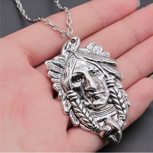 Native american chief necklace - american,