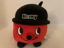 Huggable Henry Hoover Red Soft Plush Toy  8” Casdon
