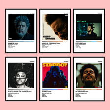 THE WEEKND SINGER ALBUM POSTER COLOUR PALETTE ART MUSIC GIFT