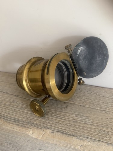 Vintage brass magic lantern - brass,