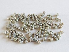 100 x Meccano Iridescent Plated Dome Head Bolt And Hex Nut Part 37b 37c