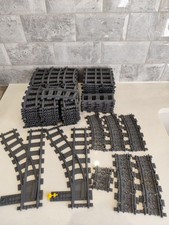 116 Piece Genuine Lego City Train Railway Track Bundle Straights Curves Flexible