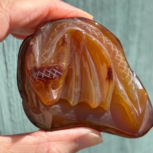 Carnelian sleeping dragon - carnelian,
