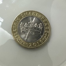 William Shakespeare £2 Rare