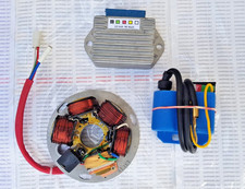 Vespa Electronic Stator Plate PX125 PX200 P200E + CDI Coil + Regulator