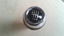 BMW MNI COOPER ONE R55 R56 R57 07-15 6 SPEED BLACK LEATHER GEAR KNOB WITH CHROME