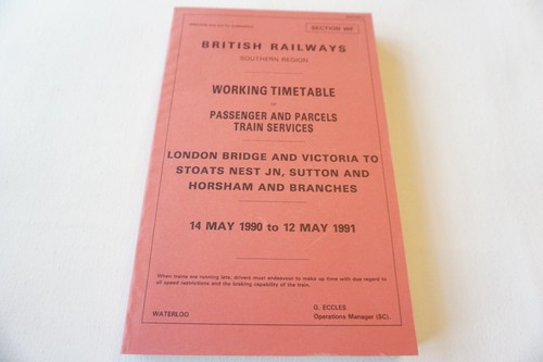 1990 southern region - 1990, railway