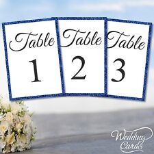 Wedding Table Number Cards
