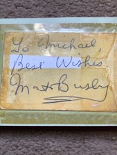Mat busby autograph very rare