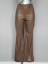 Brown faux leather - brown,