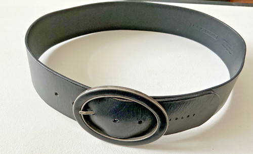 Black leather sisley hip - sisley, belt