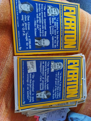 Everton home programmes - home,