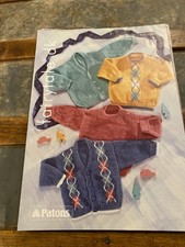 Patons Fairytale DK Babies Sweaters & Cardigans Knitting Pattern Age 0-3 2461