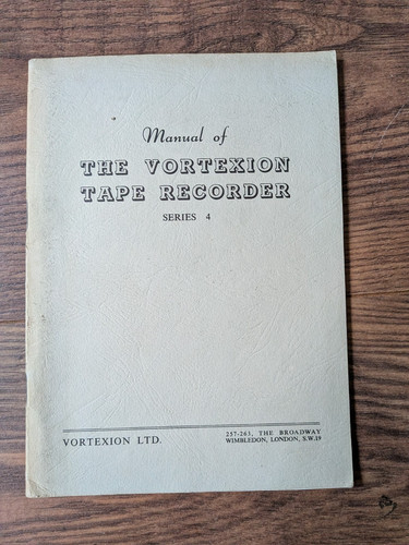 Vortexion manual reel - vortexion,