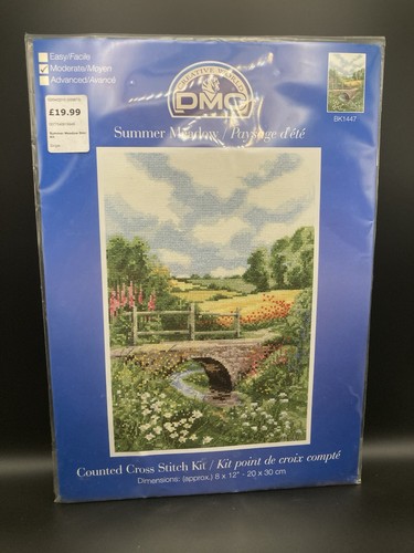 Dmc cross stitch - cross, meadow