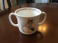 Beatrix Potter Royal Albert Christening Celebration cup 1886 F.W&Co good con.