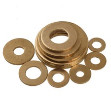 Solid Brass Thick Flat Washers To Fit M2 M2.5 M3 M4 M5 M6 M8 -M20 Bolts Screws