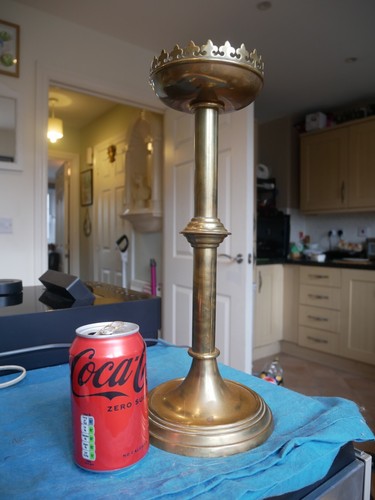 Large brass gothic revival