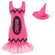 LADIES PINK CRAYON DRESSES