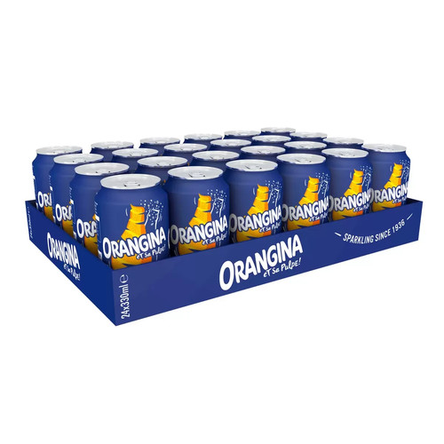 Orangina orange cans - orange, x