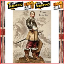 1/24 75mm Scale Resin Figure Model Kit Historical Figure Miniature Diorama Wa...