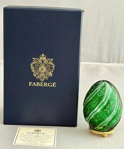 Rare faberge green - green, etched