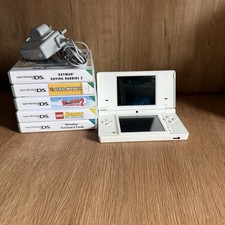 Nintendo DSi White Handheld System & Games Bundle - PAL - Tested & Working
