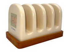 Toast Rack Ceramic with Wooden