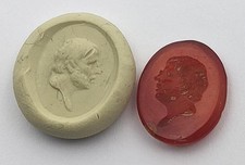 VICTORIAN MALE BUST GLASS