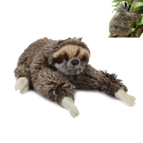 Stuffed toy soft sloth - soft, 30cm