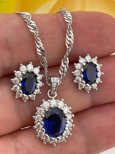 Oval cut blue sapphire - oval,
