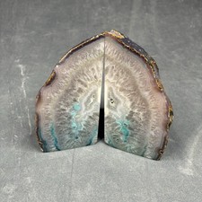 Agate Bookends Pair Polished