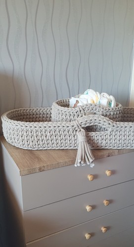 Handmade crochet changing mat - changing,