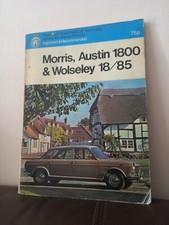 RAC Pearson's Illustrated Car Servicing Morris, Austin 1800 & Wolseley 18/85 PB