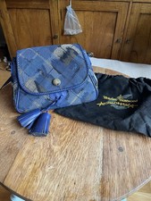 Vivienne Westwood Cobalt Blue Crossbody Bag Anglomania Check Tartan