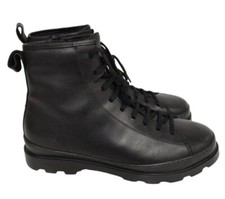 CAMPER Brutus Men’s Black Leather Zip Up Combat Boots Size UK 10 EU 44 In Box